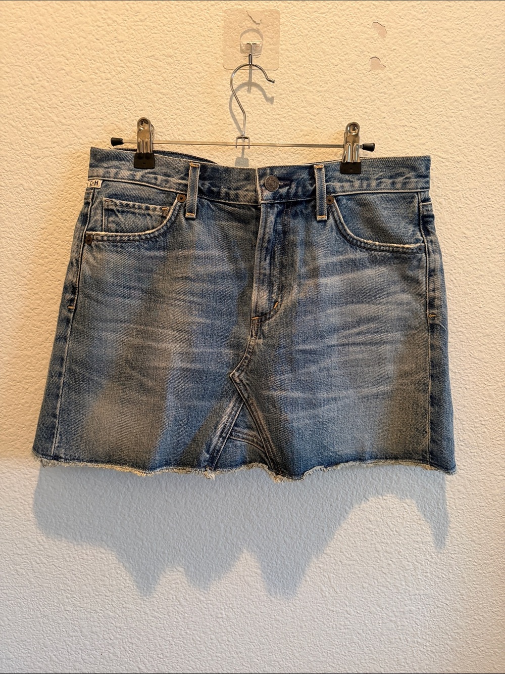 Citizens Of Humanity Blue Denim Mini Skirt